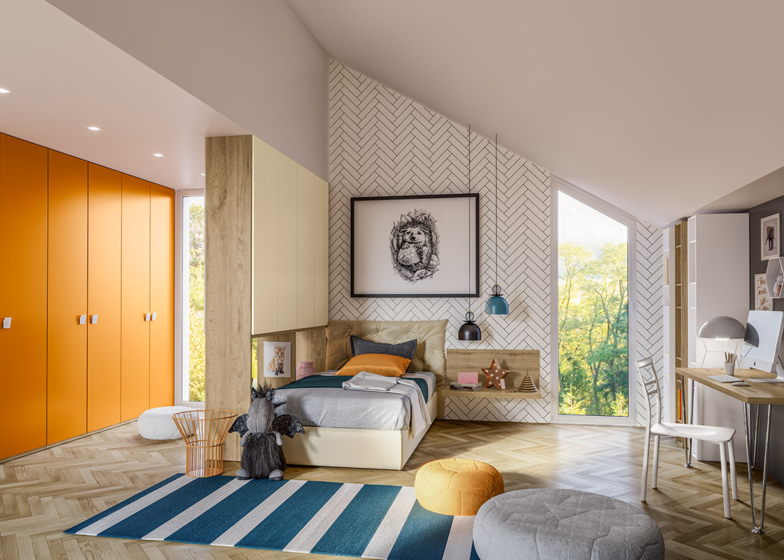 Chambre pour enfant JOB Giessegi Chambre pour enfant JOB Giessegi