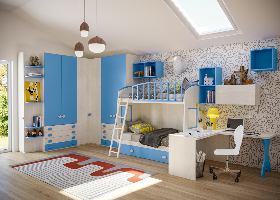 Chambre pour enfant JOB Giessegi Chambre pour enfant JOB Giessegi