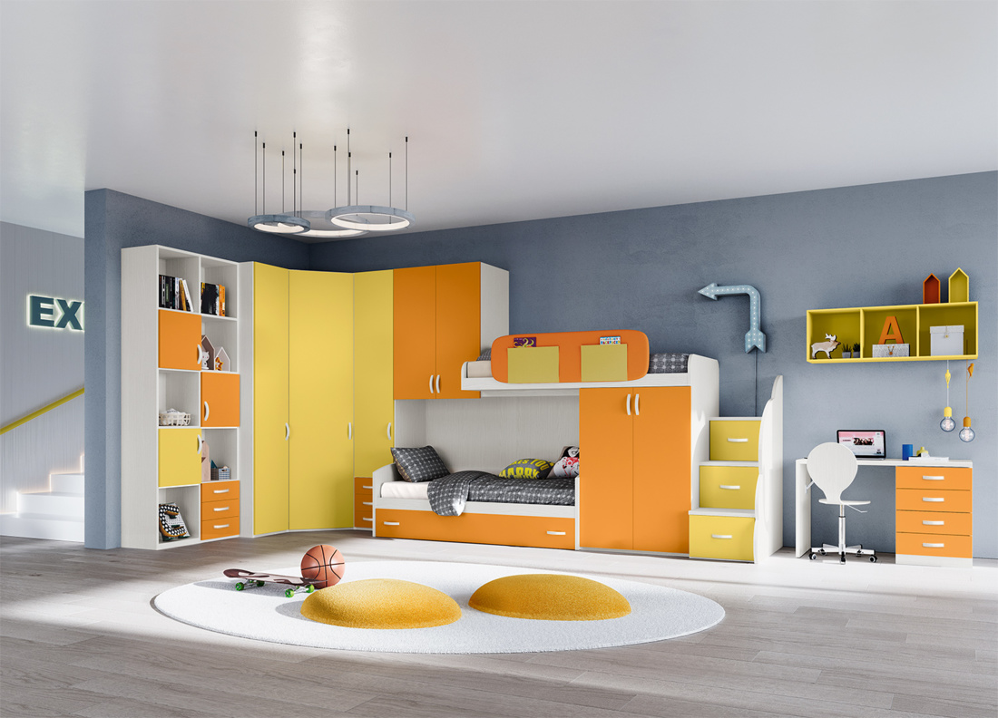 Chambre pour enfant Fly Giessegi Caen Chambre pour enfant Fly Giessegi Caen