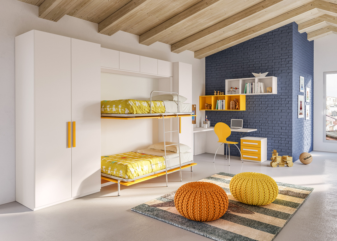 Chambre pour enfant transformable Giessegi