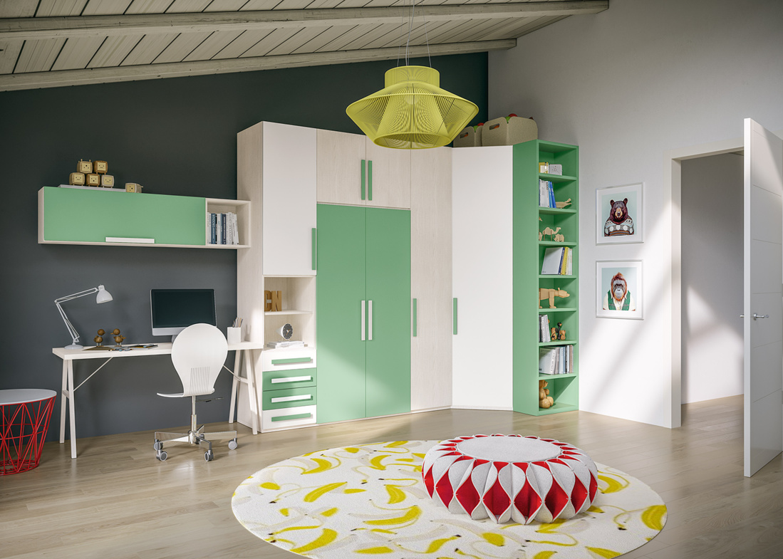 Chambre pour enfant transformable Giessegi